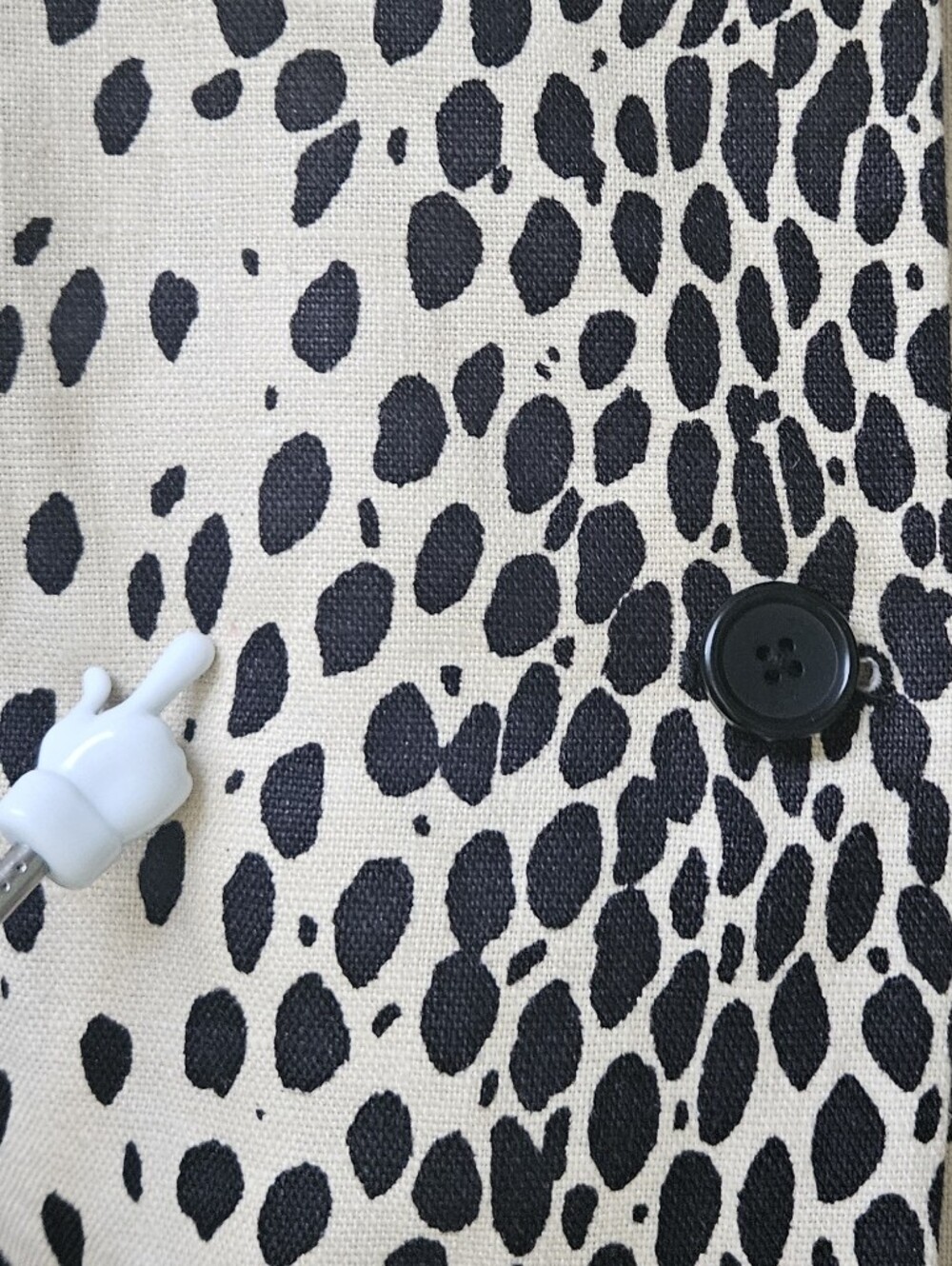 Emerson Fry Linen Leopard Print London Coat Size 8 - Picture 10 of 11